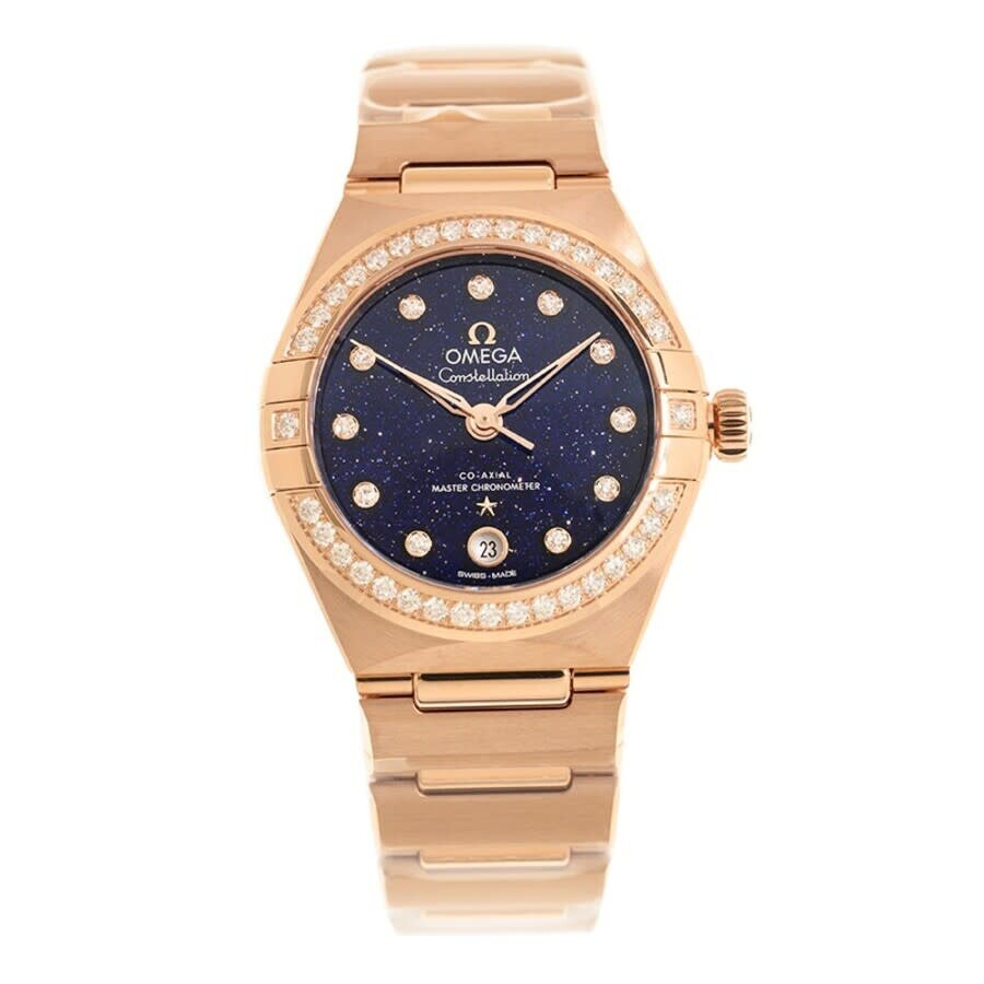 Omega Constellation Automatic Chronometer Diamond Blue Dial Ladies Watch 131.55.29.20.53.003 - 3