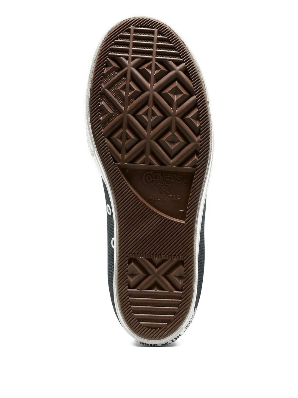 embroidered scalloped-edge sneakers - 5