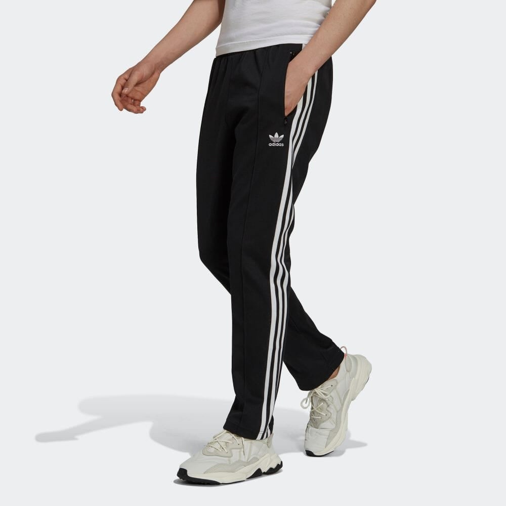 adidas originals Solid Color Stripe Logo Straight Casual Sports Pants/Trousers/Joggers Unisex Black  - 2