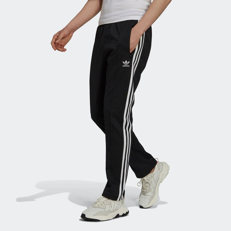 adidas adidas originals Solid Color Stripe Logo Straight Casual Sports Pants/Trousers/Joggers Unisex Black  outlook