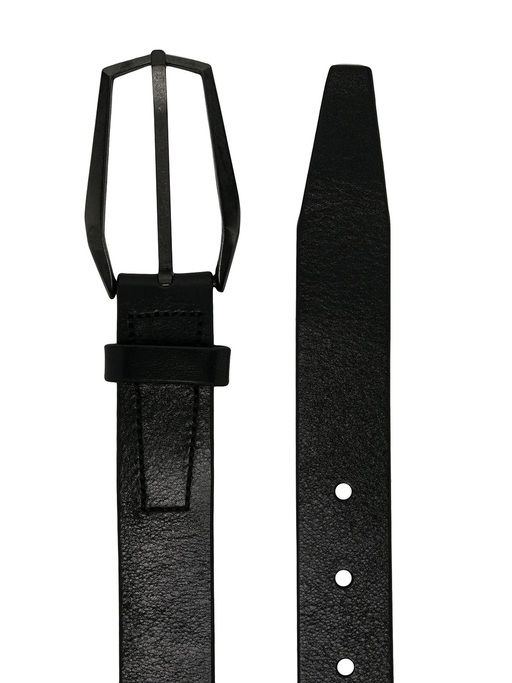 leather buckle belt - 2