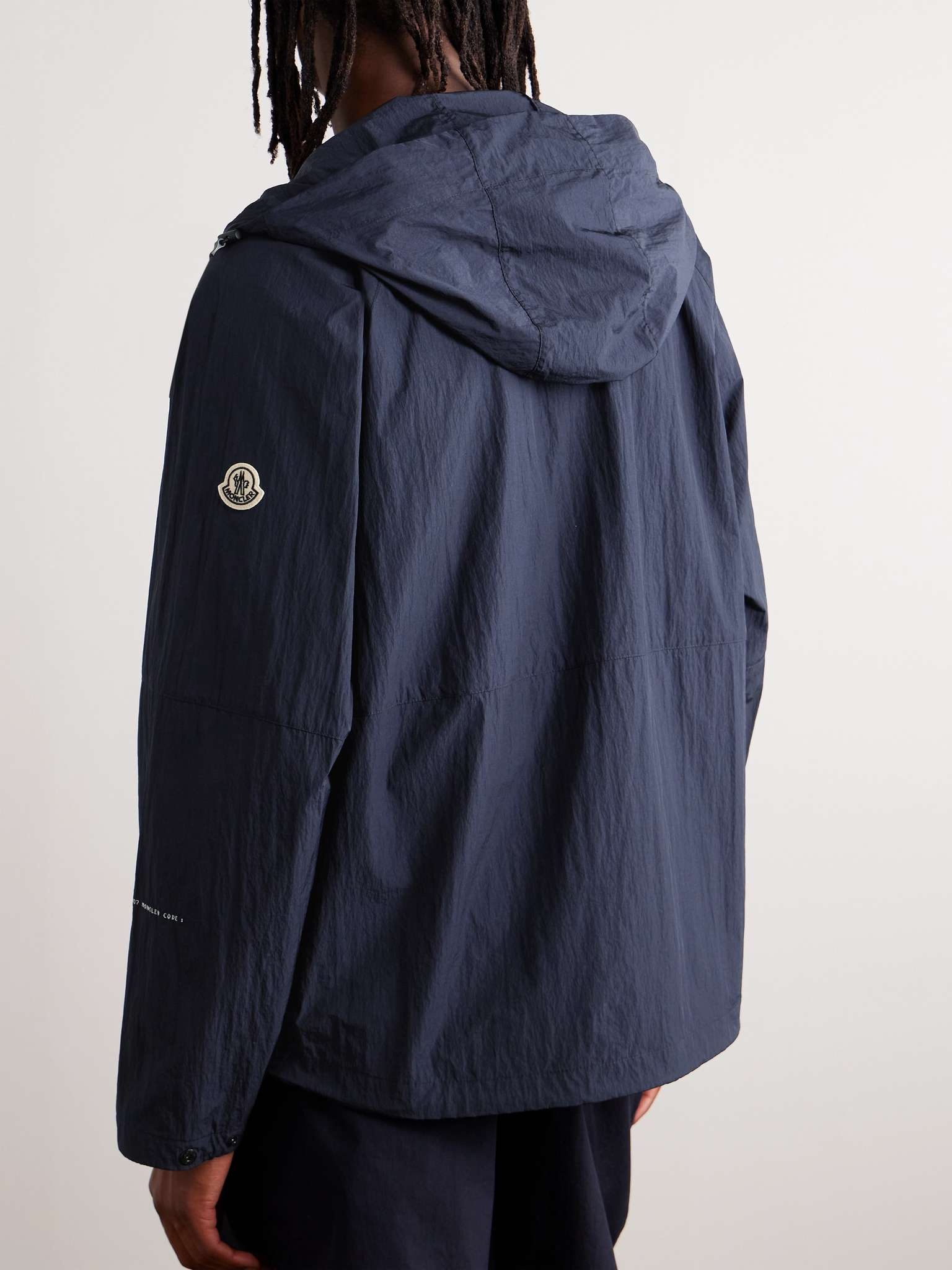 7 Moncler FRGMT Hiroshi Fujiwara Dotter Crinkled-Shell Hooded Jacket