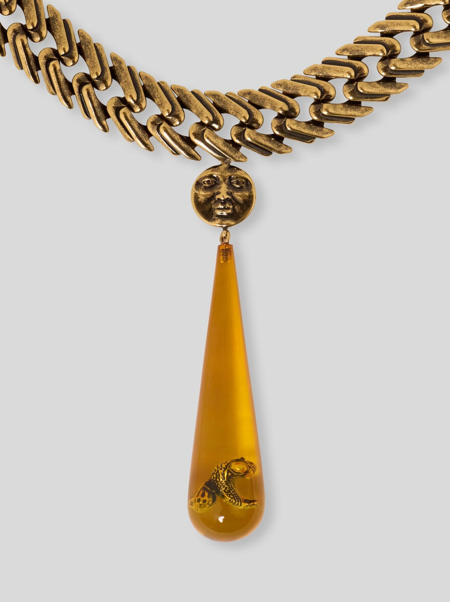 DROPLET AND PAISLEY BEE NECKLACE - 3