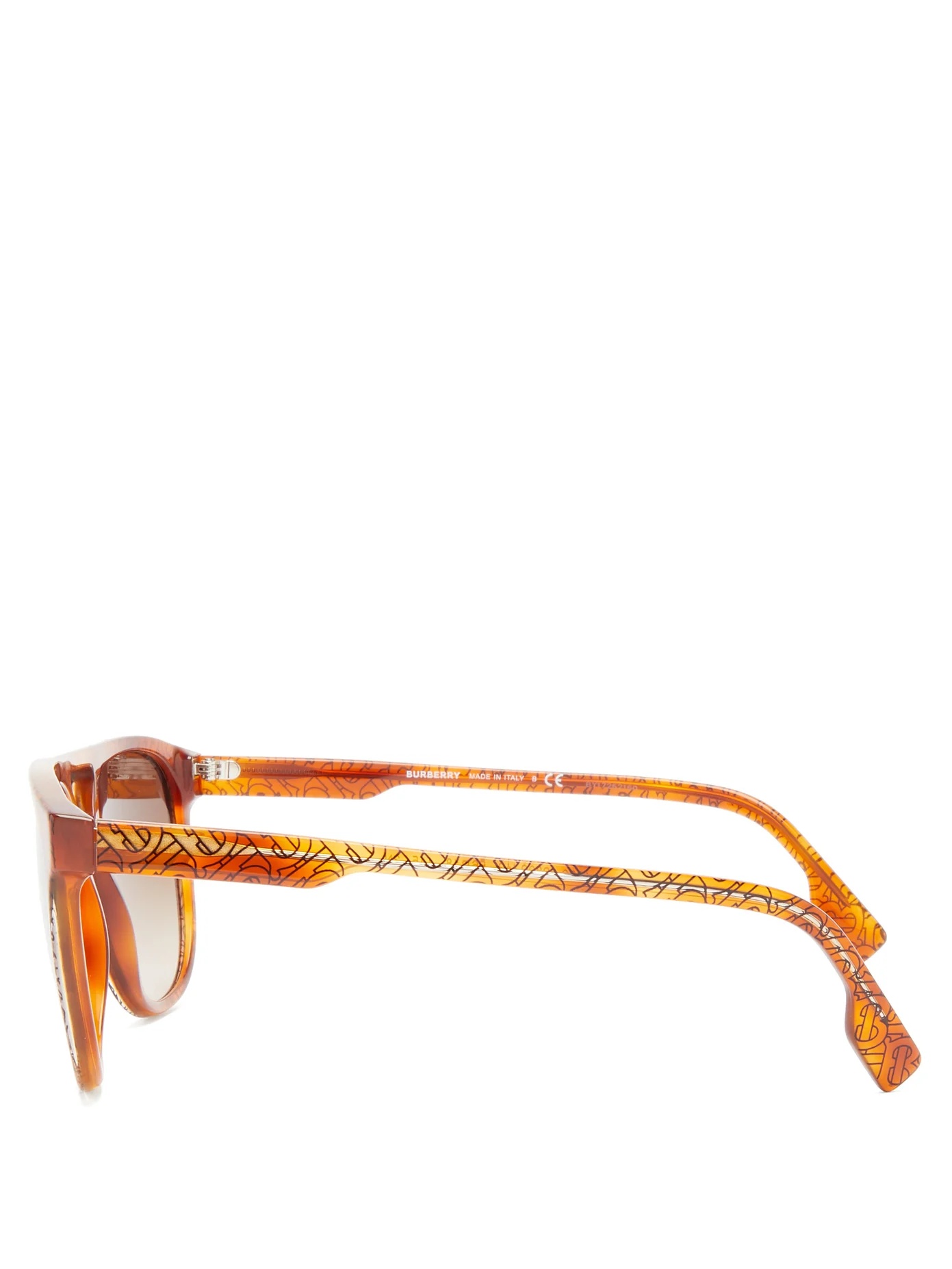 TB-print aviator acetate sunglasses - 4