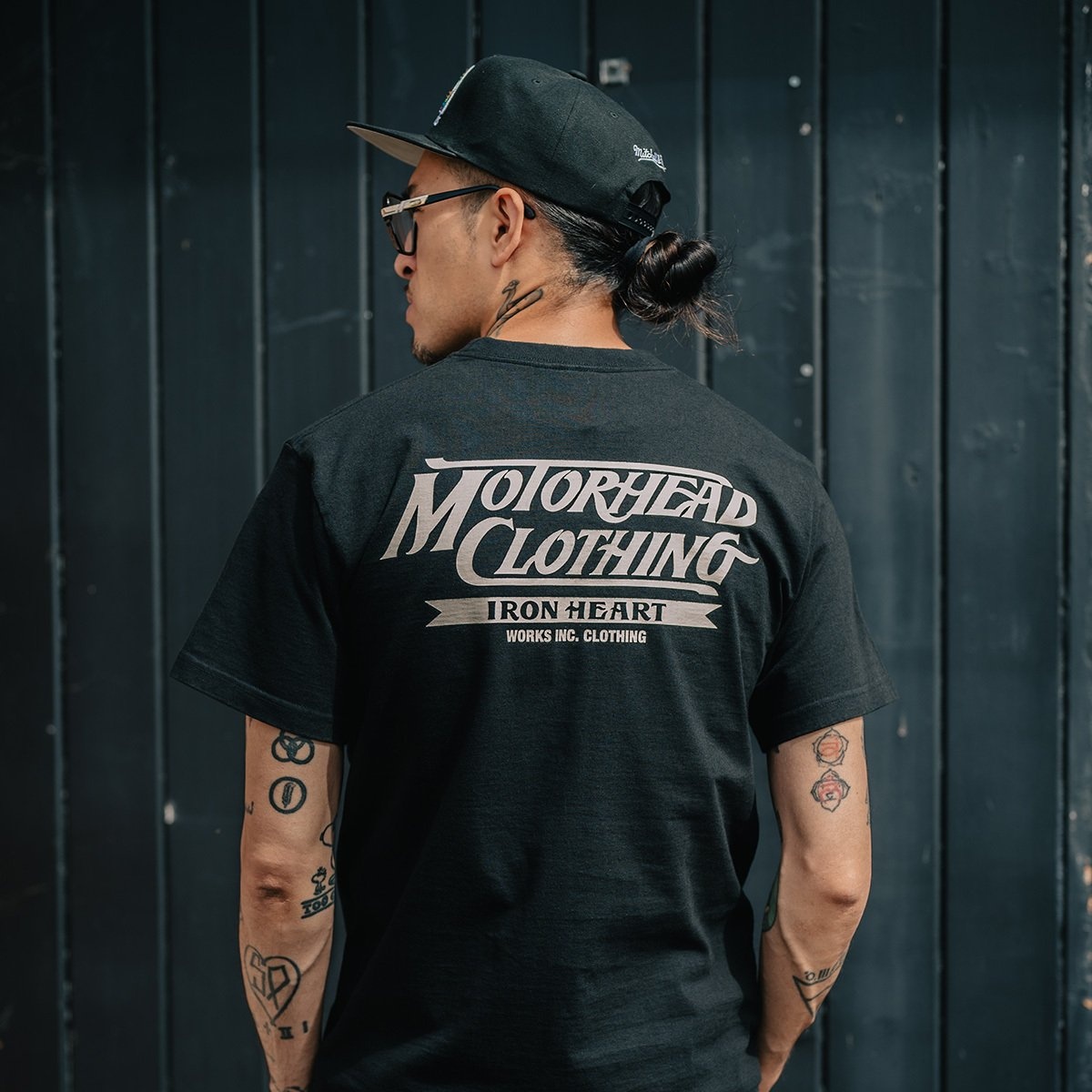 IHT-2402-BLK 7.5oz Printed Loopwheel Crew Neck T-Shirt - Black - 4