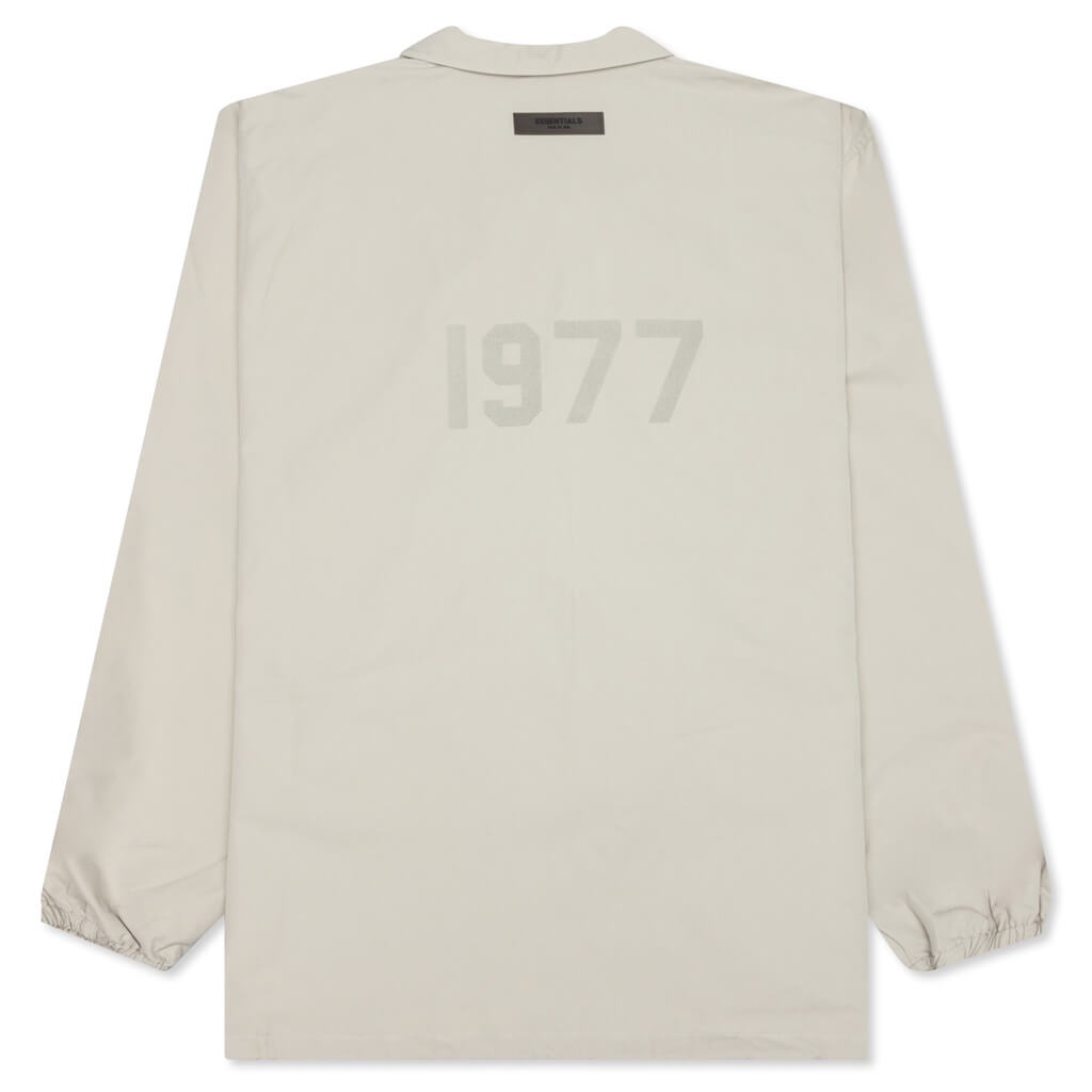 ESSENTIALS LINED COACHES JACKET - SMOKE - 2