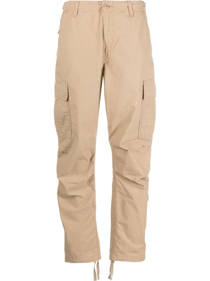 cargo straight-leg trousers - 1