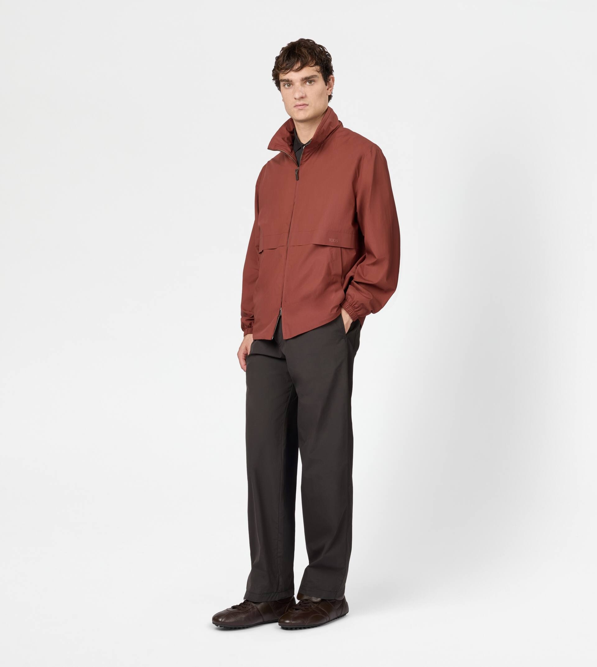 WINDBREAKER IN COTTON - BROWN - 3
