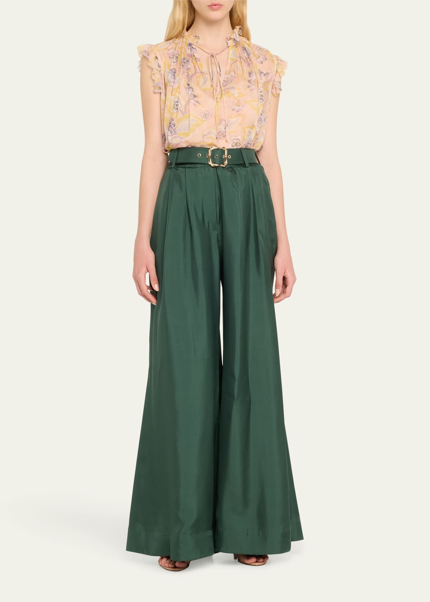 Pavilion Belted Wide-Leg Pants - 2