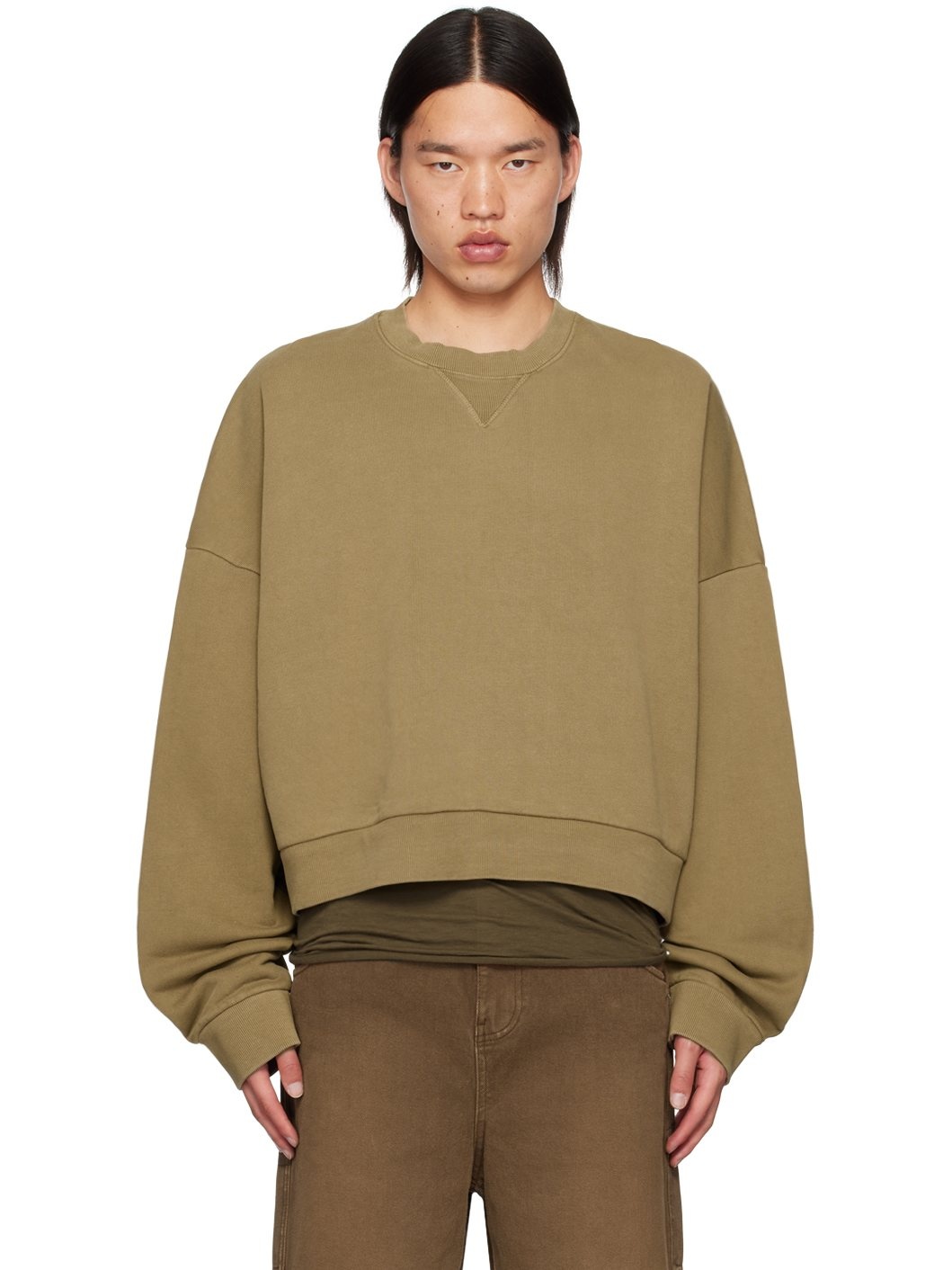 Beige Box Sweatshirt - 1