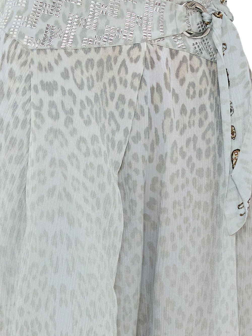 asymmetrical belted trousers - 5