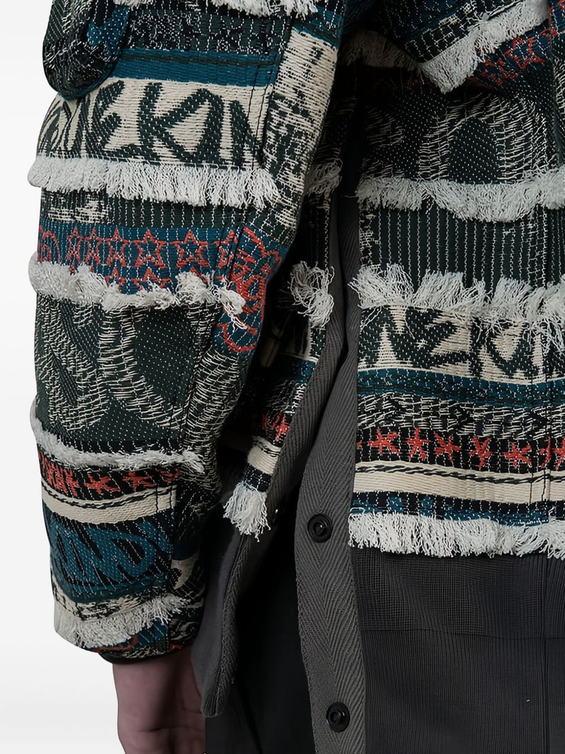 x Eric Haze jacquard-pattern bomber jacket 4