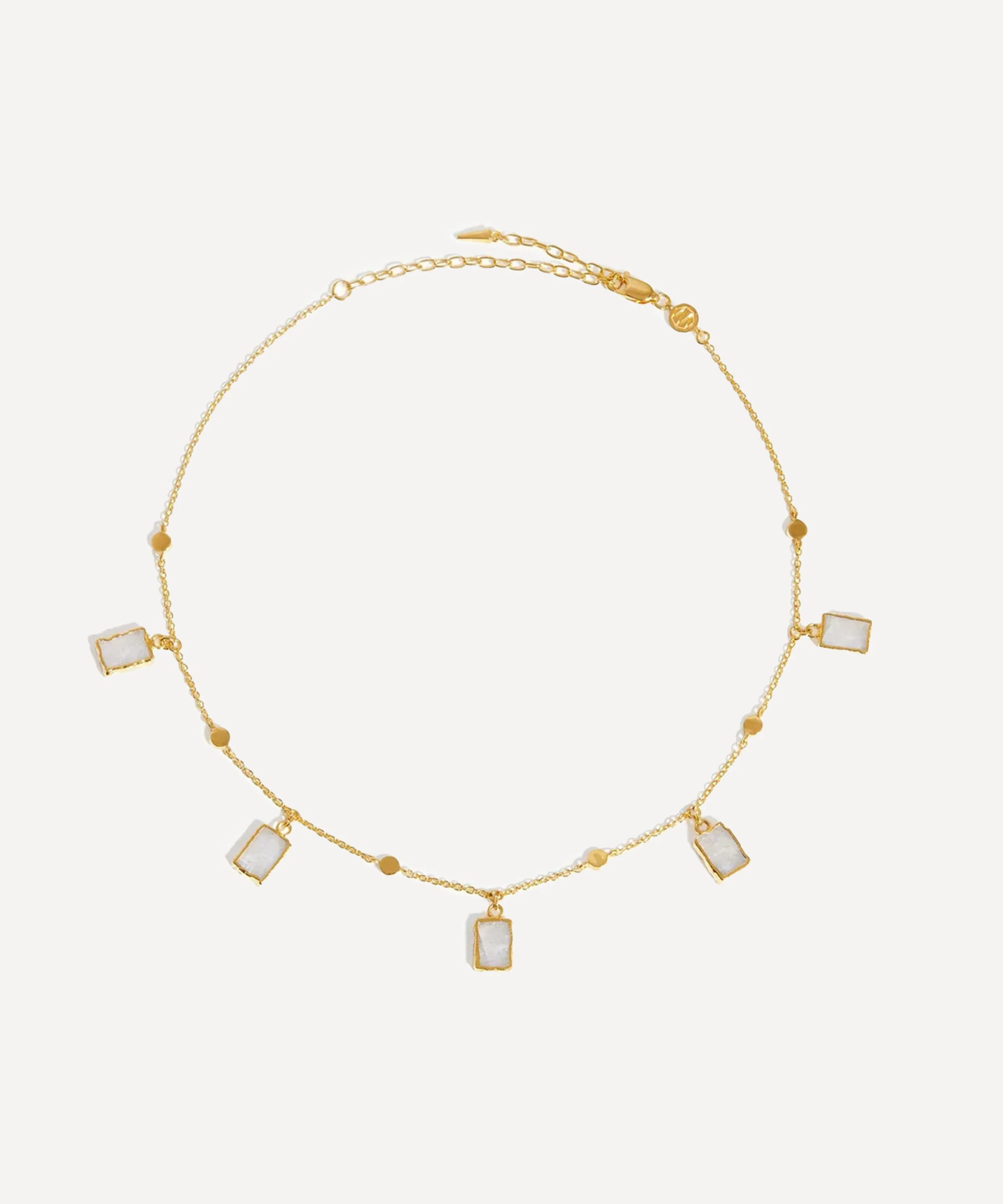 18ct Gold-Plated Lena Charm Choker Necklace - 1