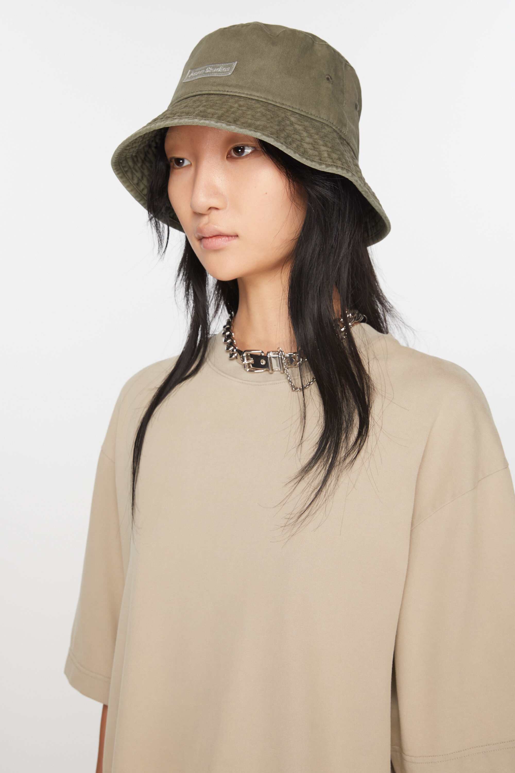 Twill bucket hat - Khaki green - 2