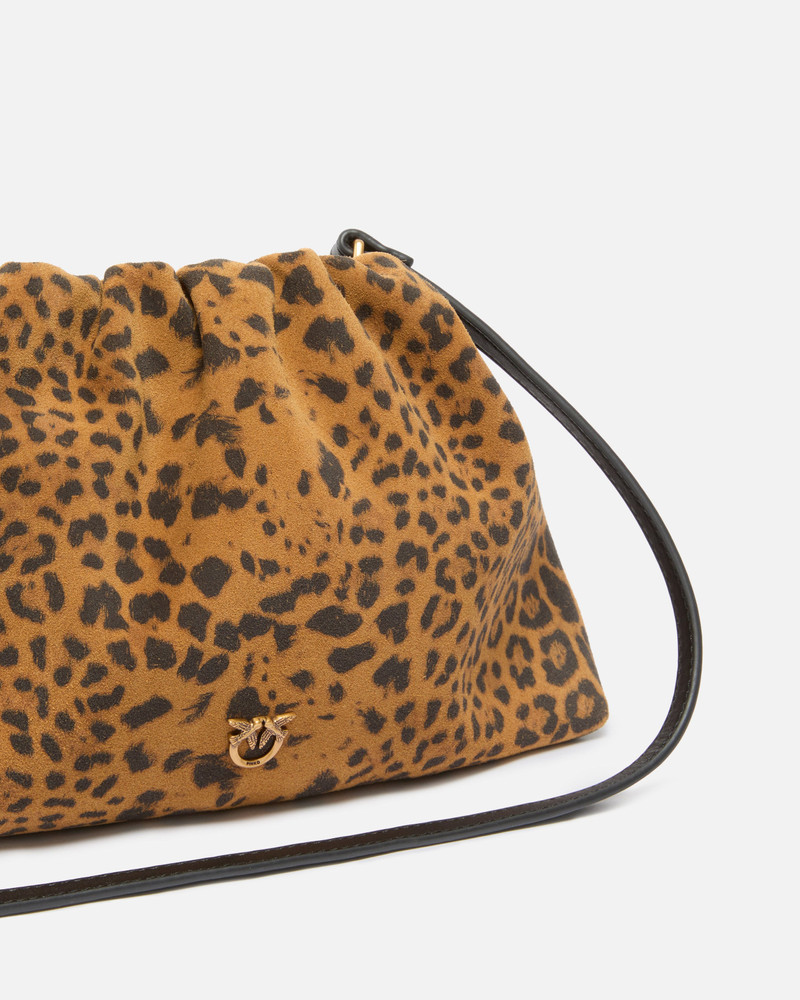 SMALL SUEDE SHOULDER CLUTCH WITH LEOPARD PRINT 3