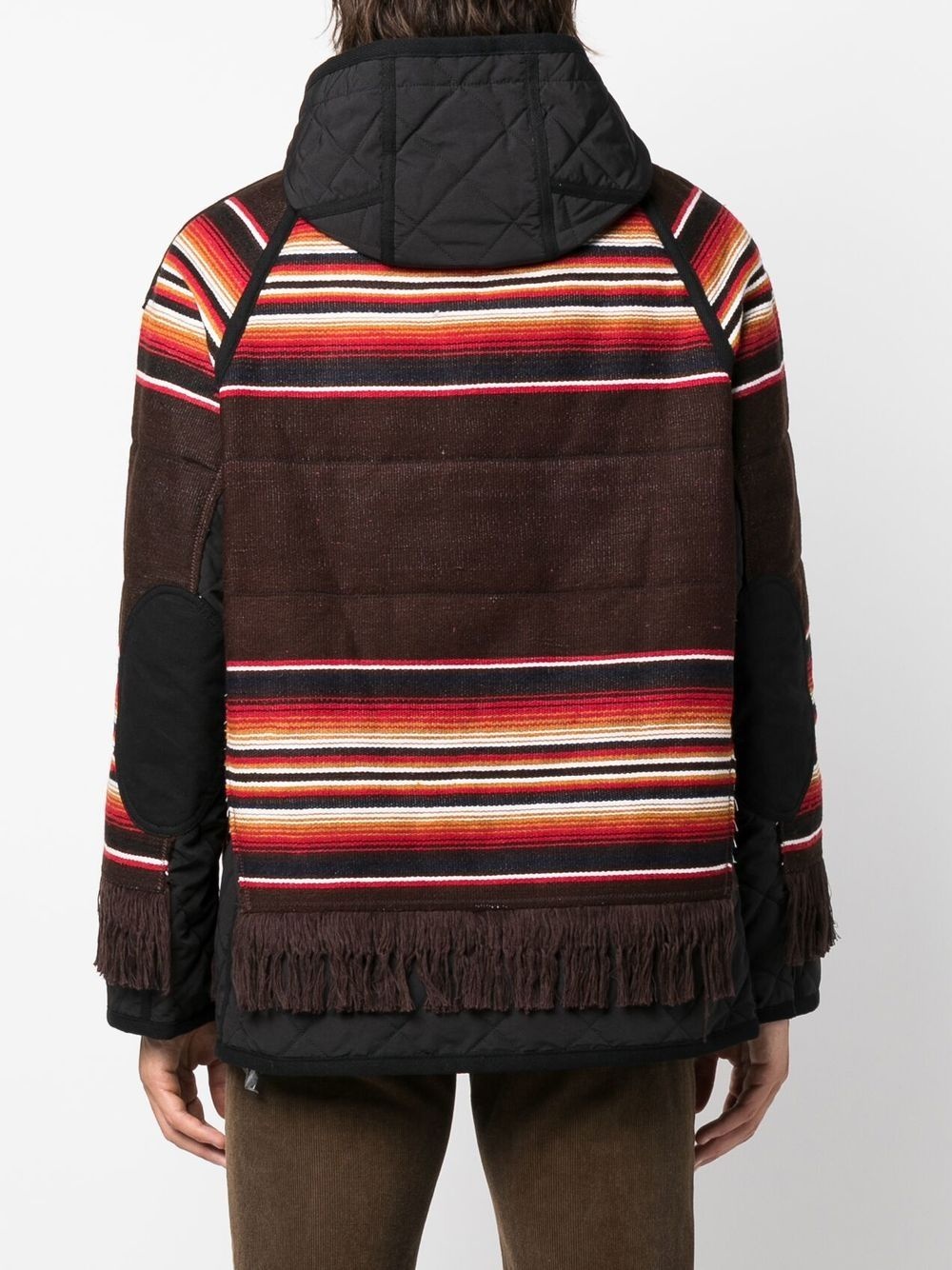 striped zip-up hoodie - 4