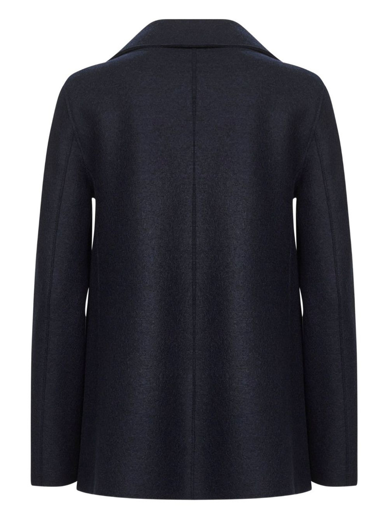 Harris Wharf London double-breasted wool coat outlook