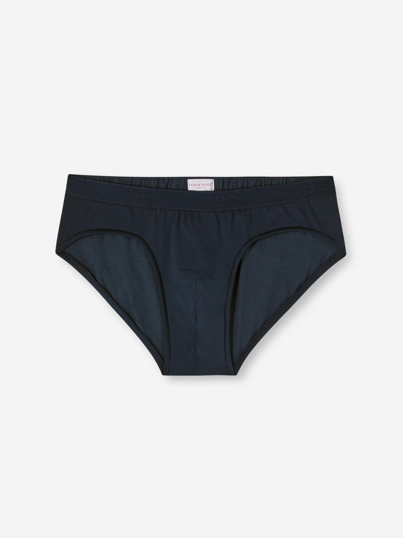 Men's Briefs Jack Pima Cotton Stretch Navy - 1