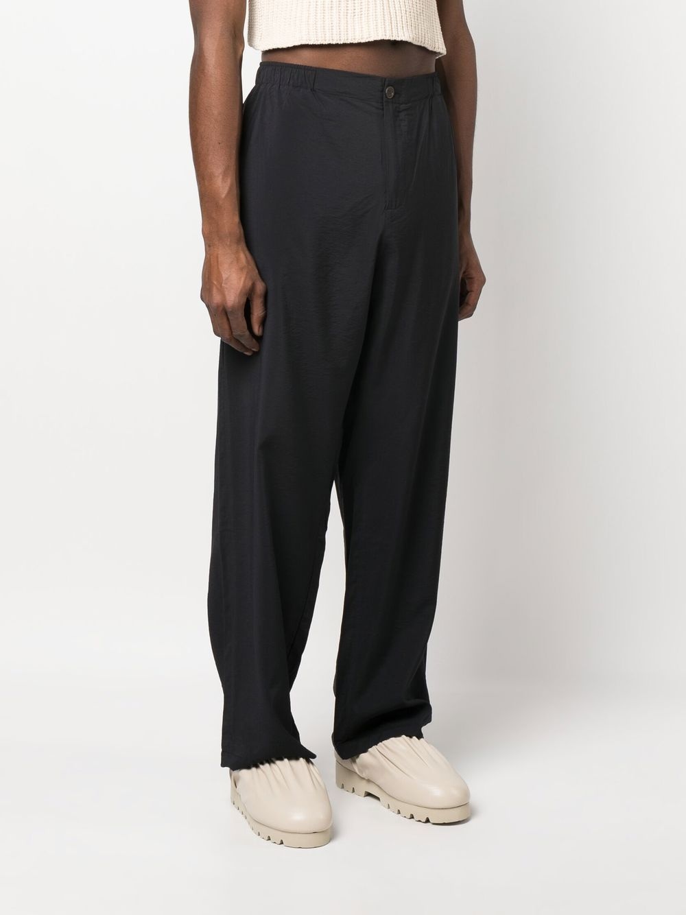 high-waisted wide-leg trousers - 3