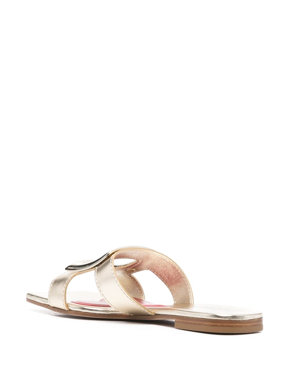 buckle-detail flat sandals - 3