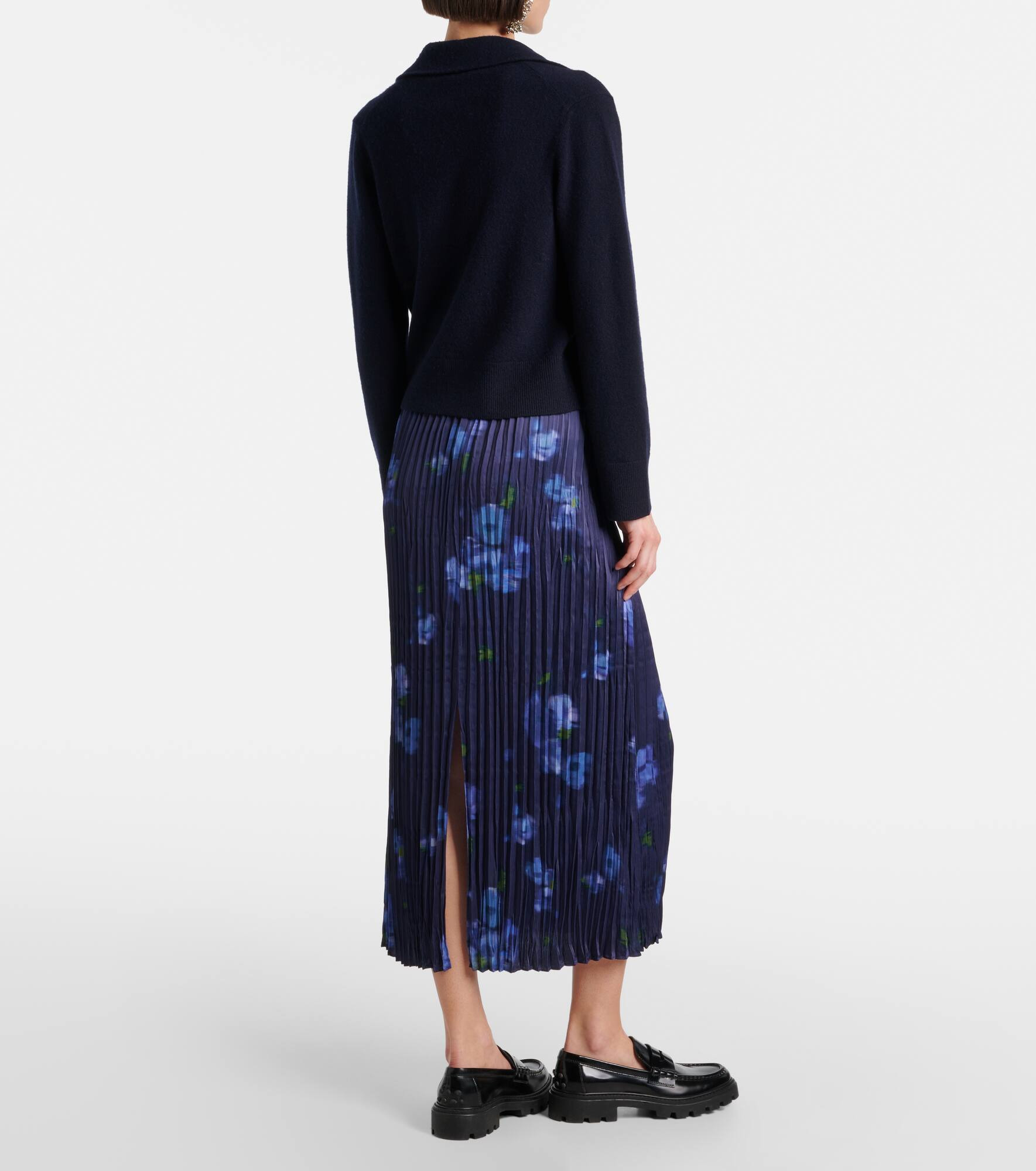 Cropped wool and cashmere cardigan - 3