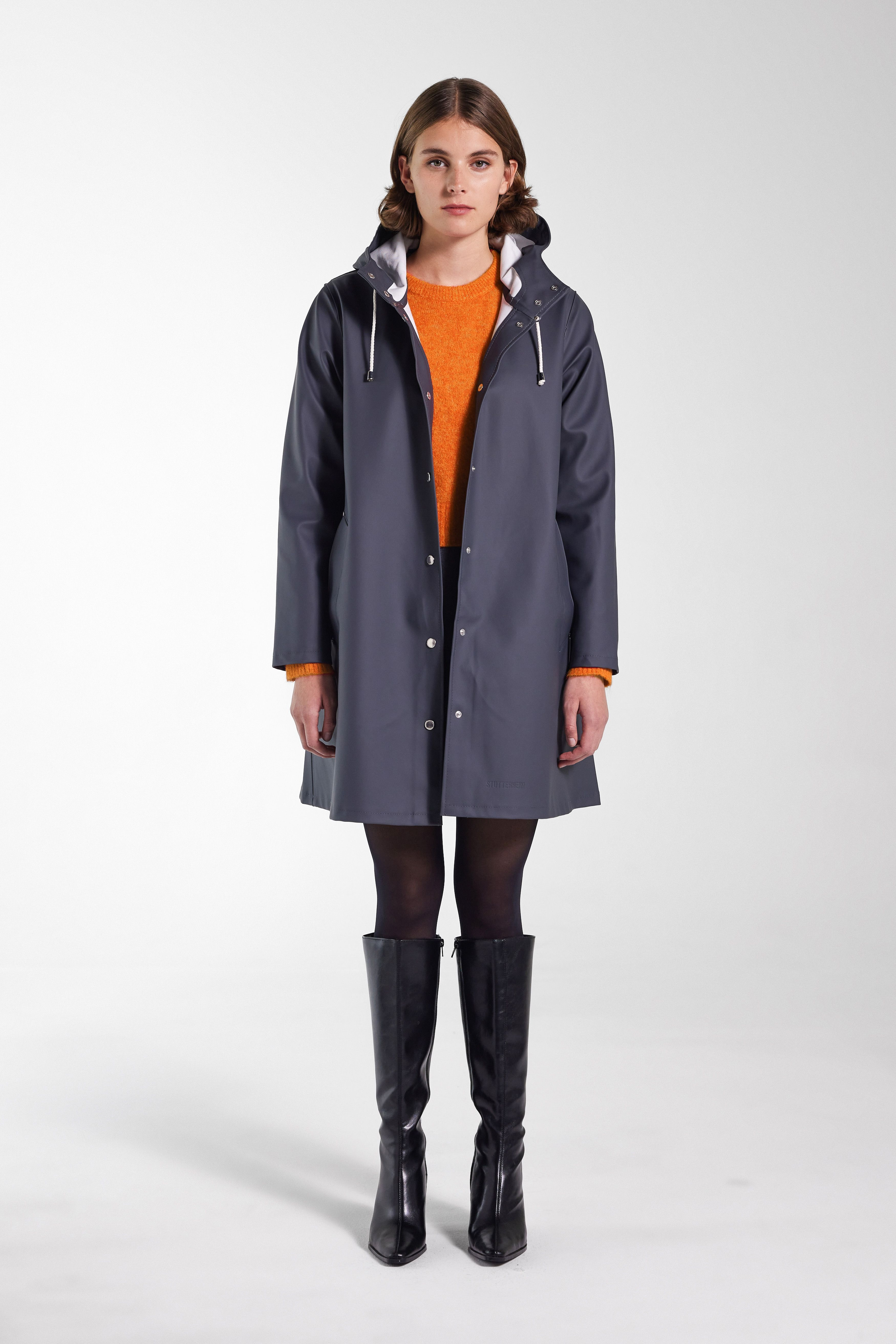 Mosebacke Raincoat Charcoal - 3