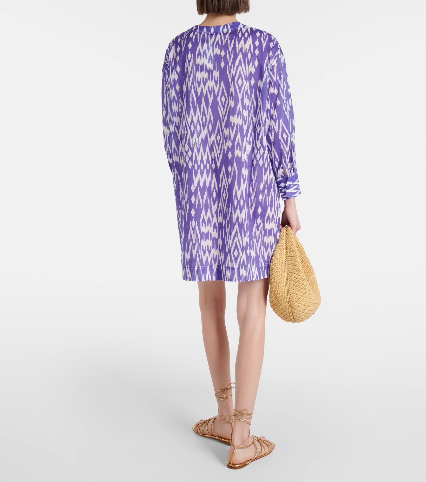 Hurricane printed cotton shirt dress - 3