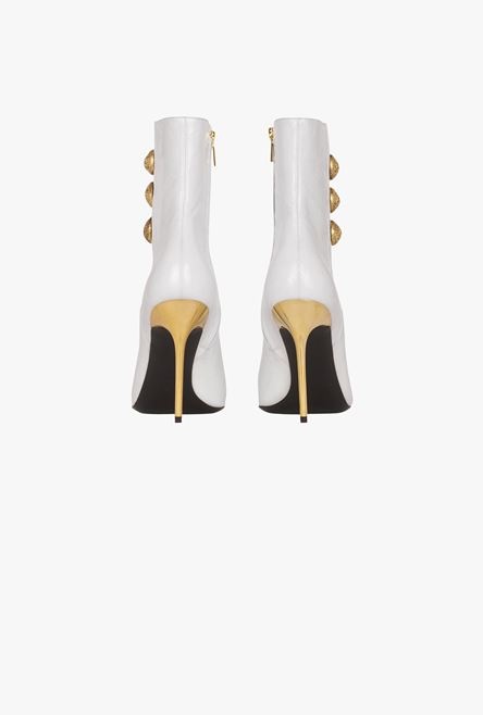 White leather Roni ankle boots - 3