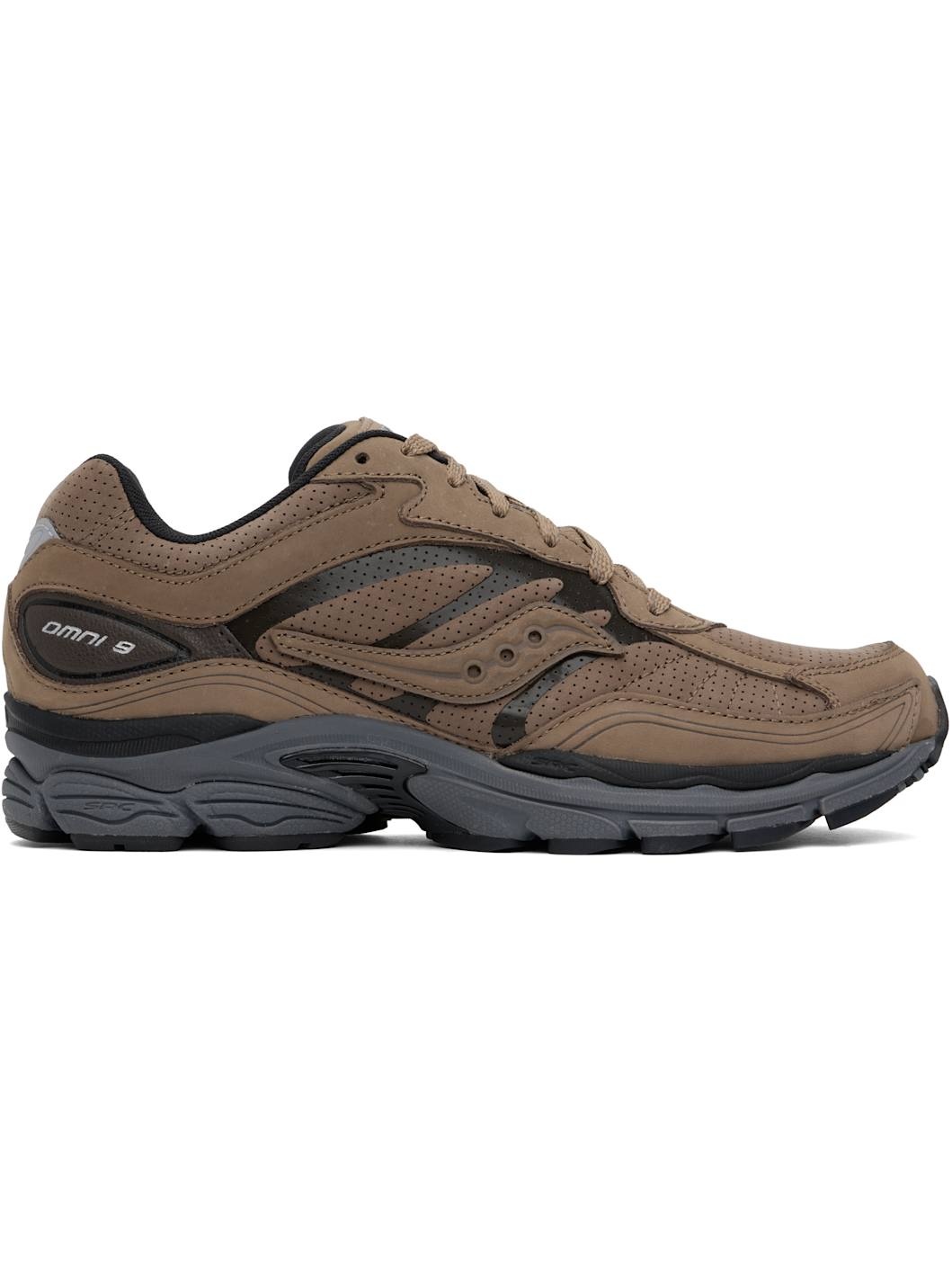Brown ProGrid Omni 9 Reinvention Sneakers - 1
