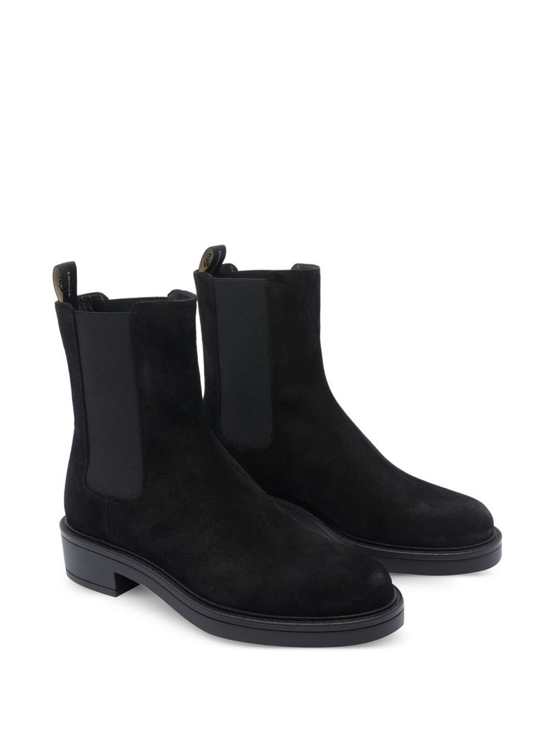 Stuart Weitzman suede chelsea boots outlook