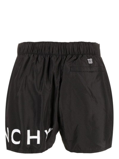 Givenchy logo-print elasticated swim shorts outlook