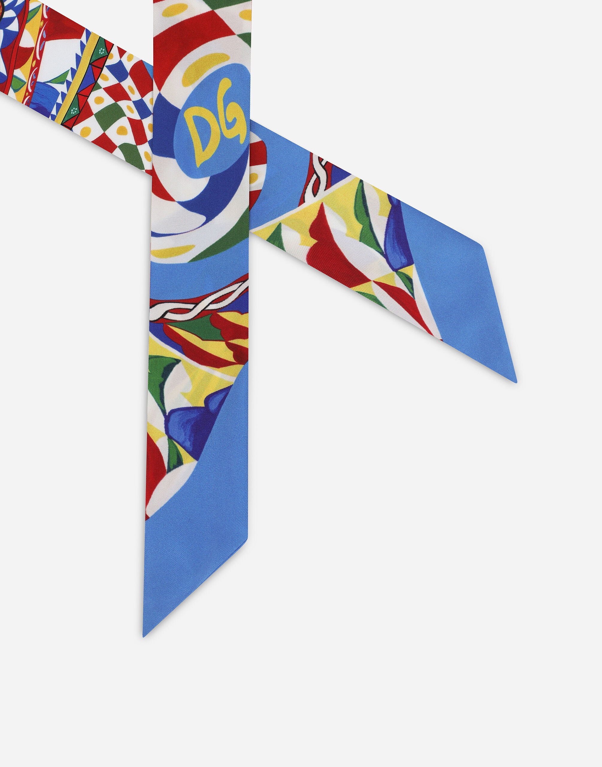 Carretto-print twill headscarf (6x100) - 2