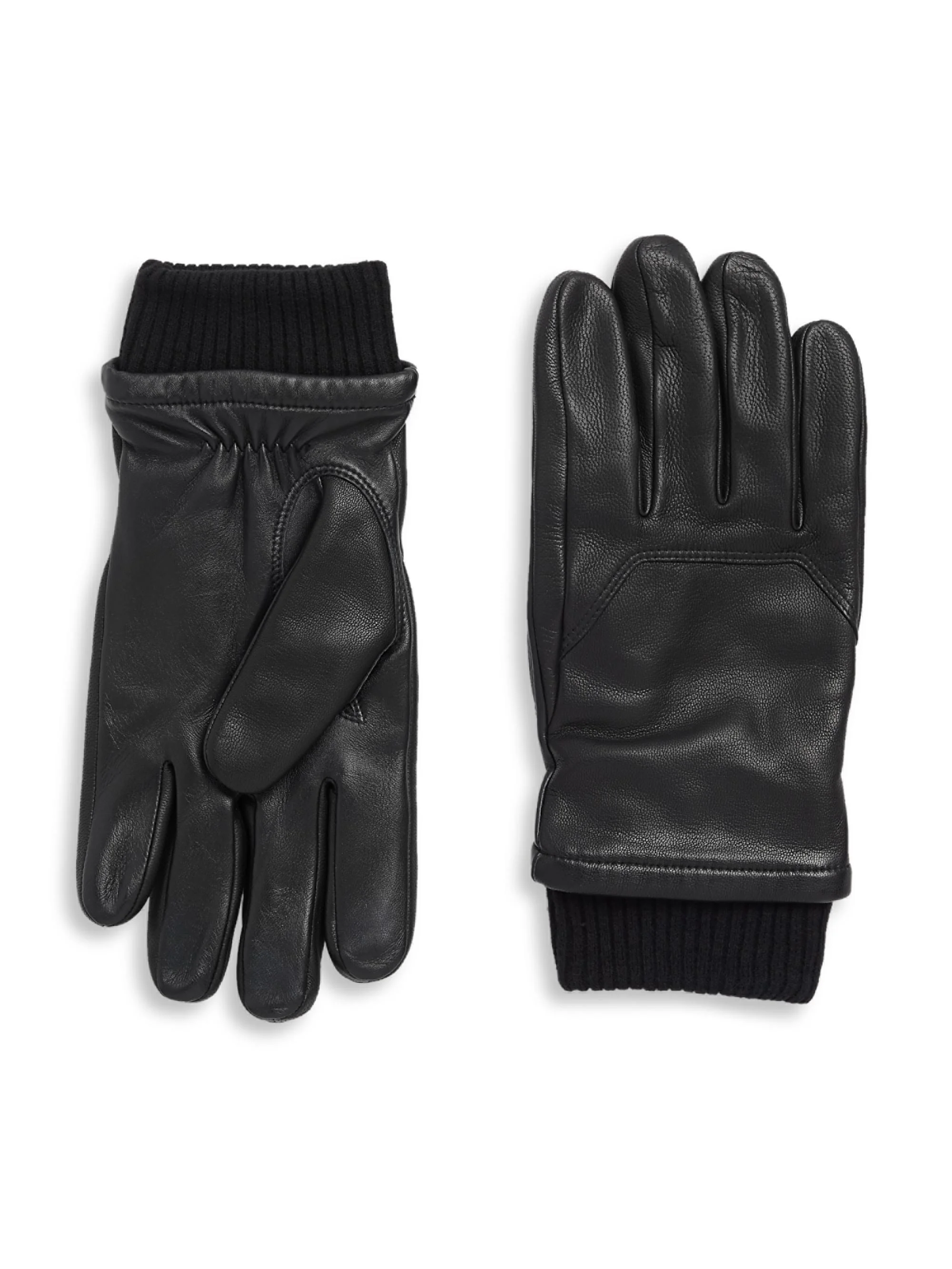 Men's Workman Leather Gloves - Black - 1