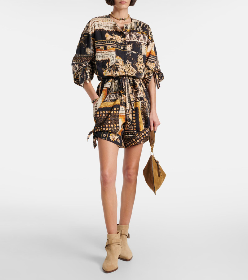 Isabel Marant Étoile Niely printed cotton romper outlook