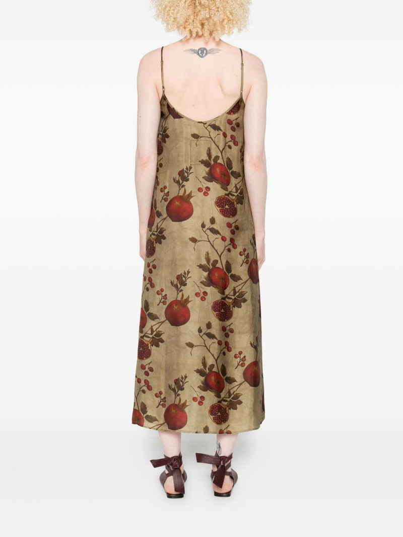 pomegranate-print slip midi dress 4