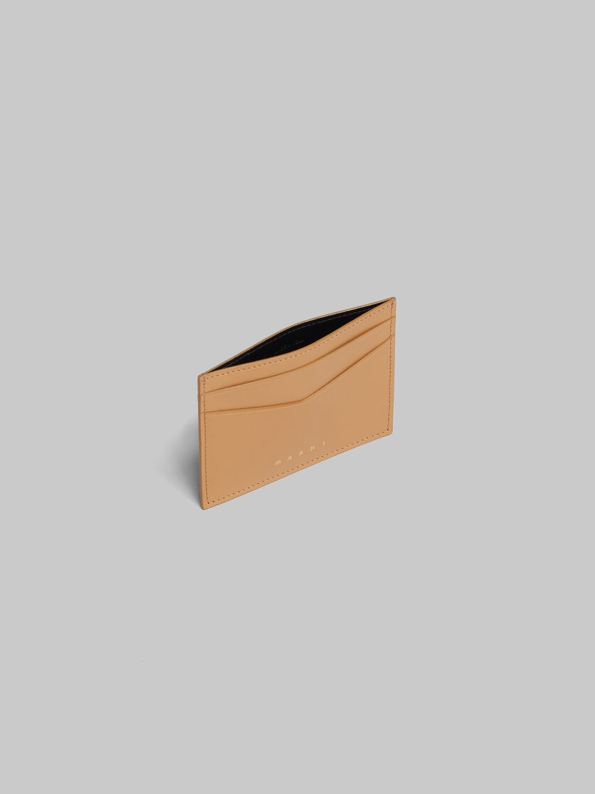 SAND LEATHER CARD CASE - 2