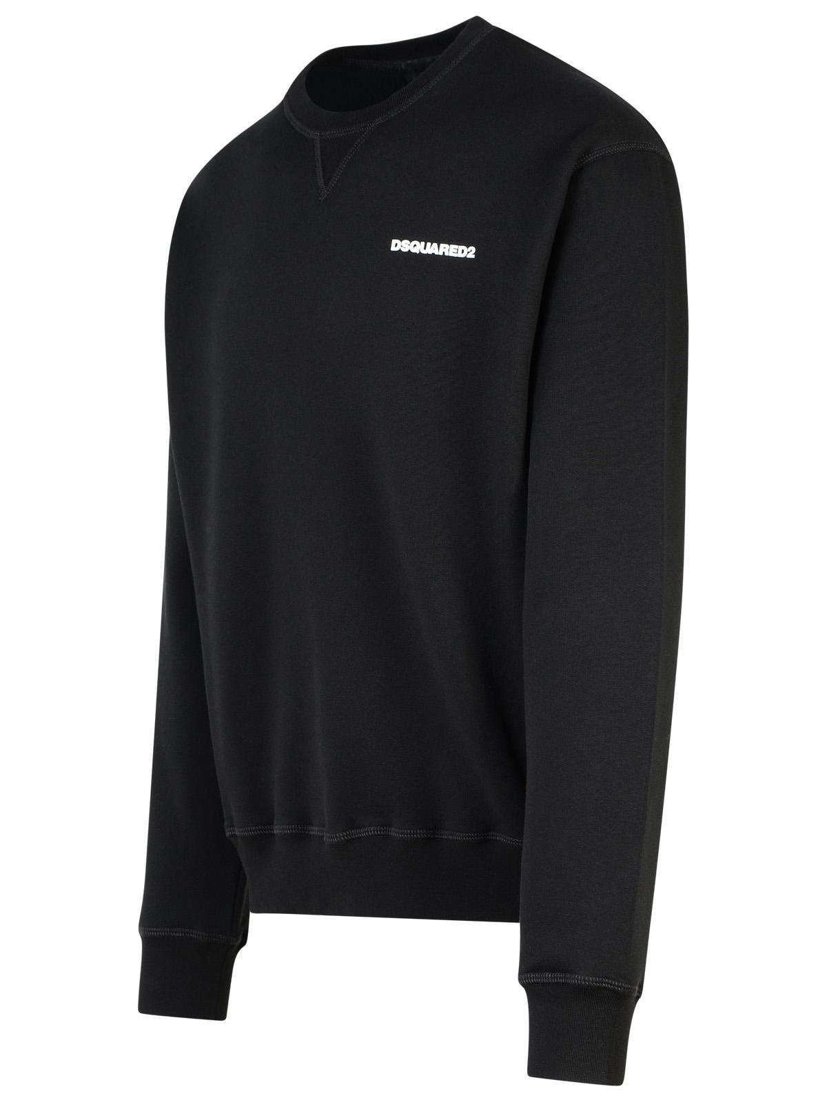 Dsquared2 Black Cotton Sweatshirt Man - 2