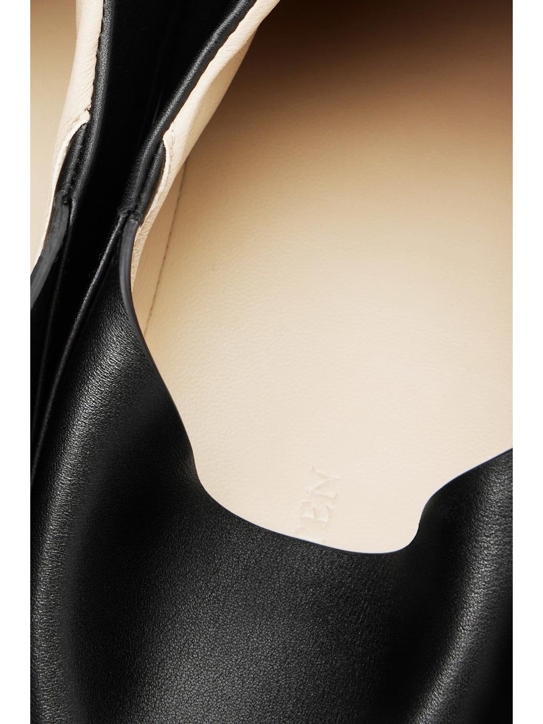 Black Big Bootie Mule Loafers - 6