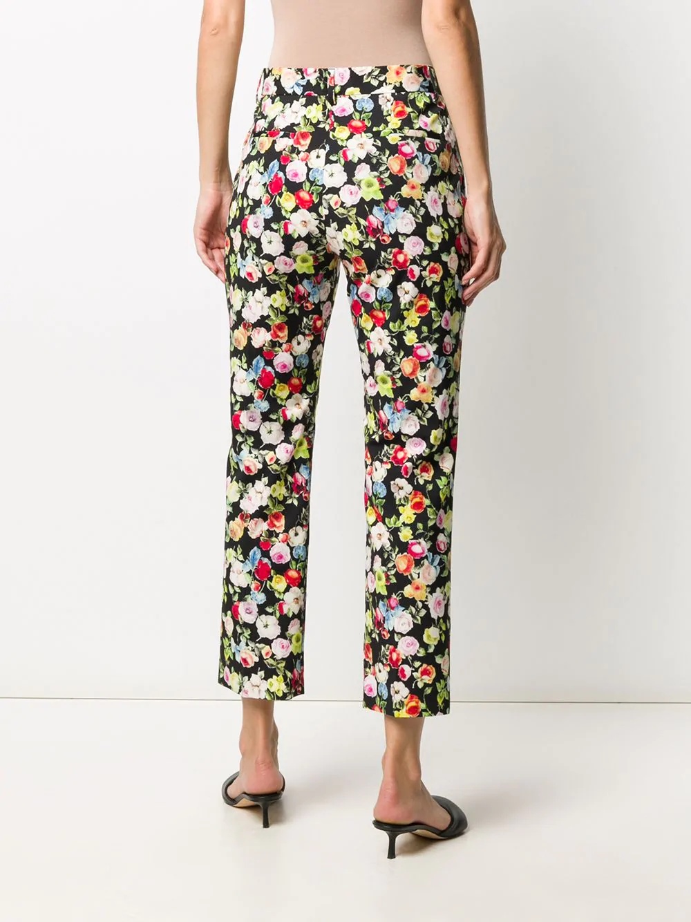 floral print cropped trousers - 4