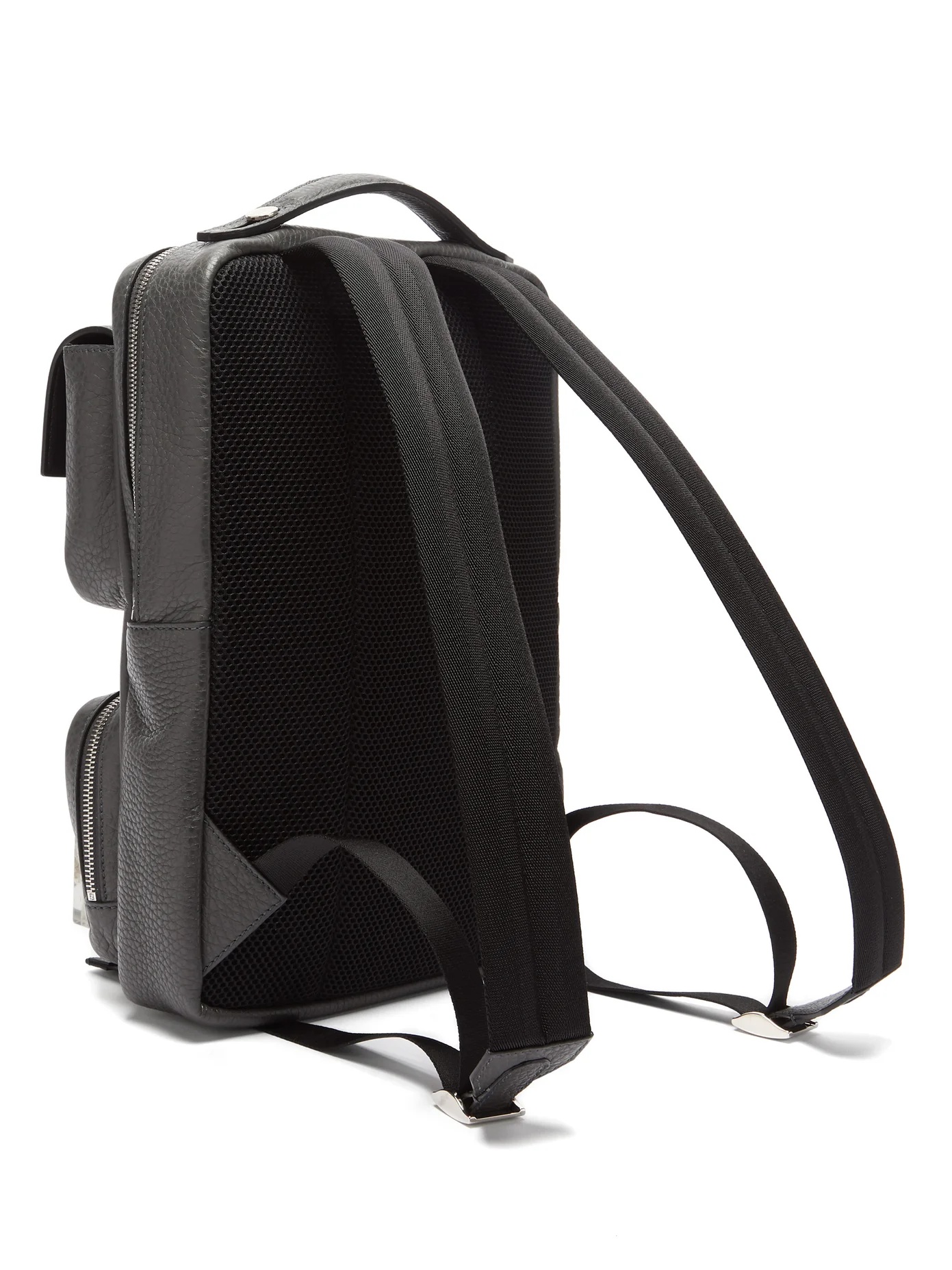 Roma textured-leather backpack - 4