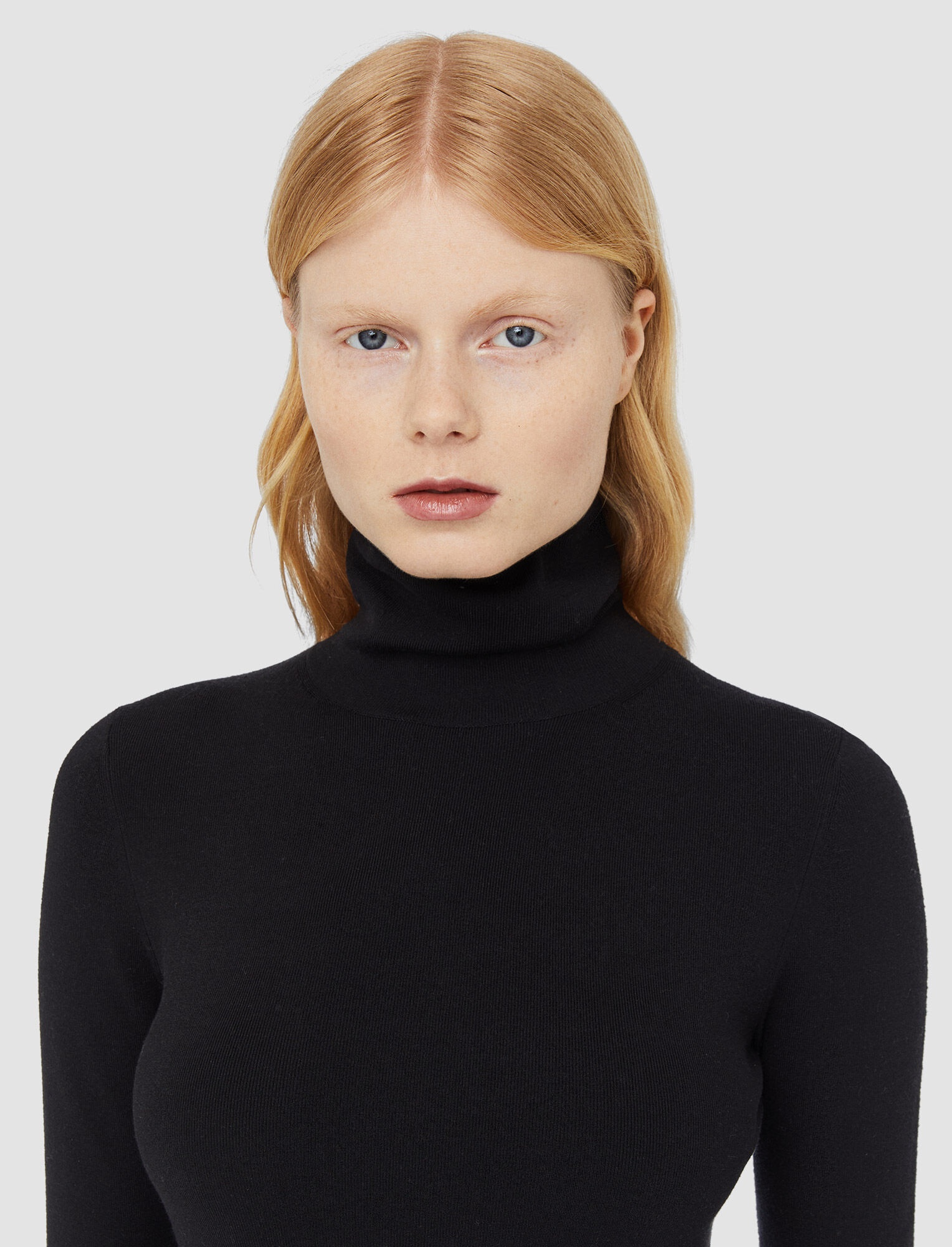 Silk Stretch High Neck Top - 5