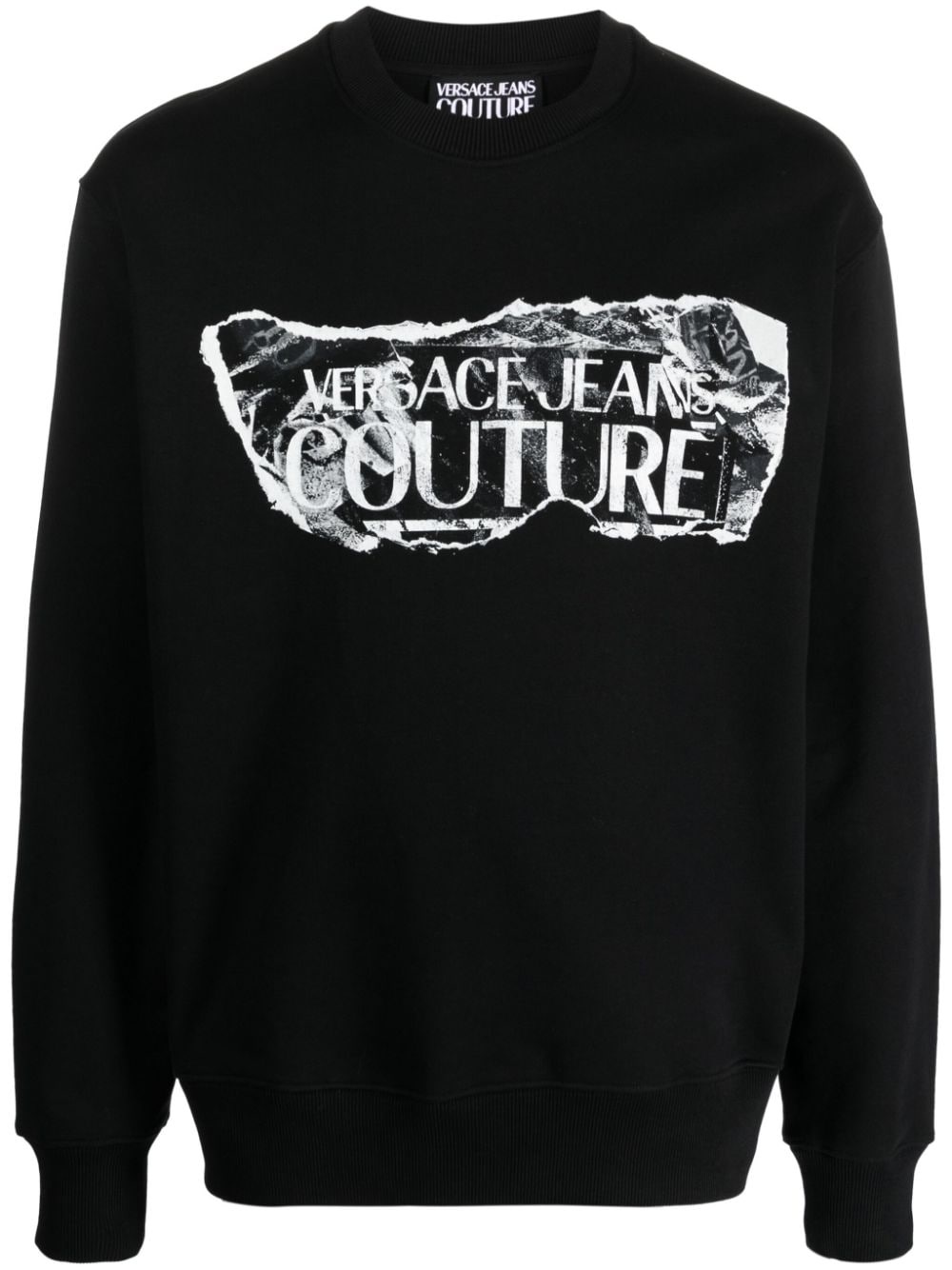 logo-print cotton sweatshirt - 1