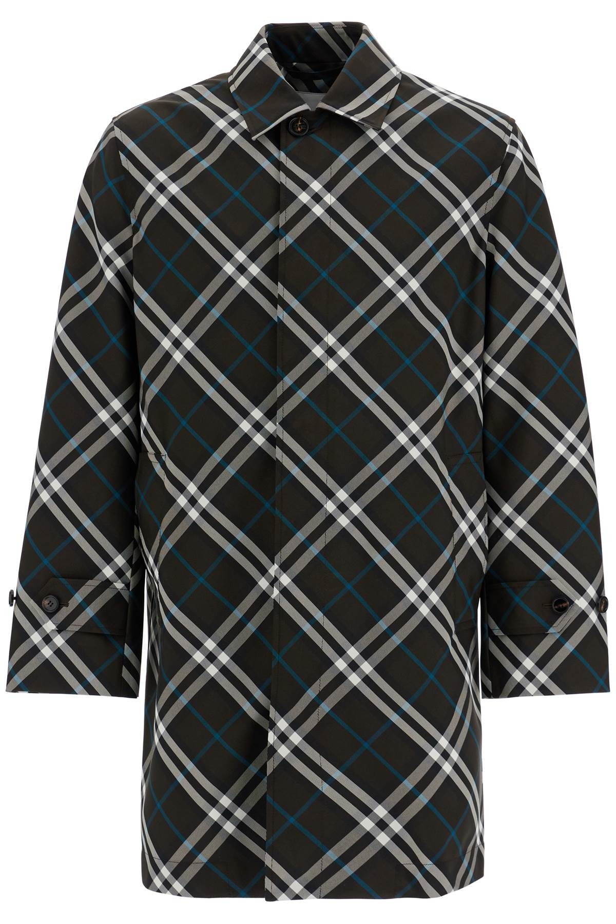 Burberry EredNN'checkered Nylon Car Coat Men - 1