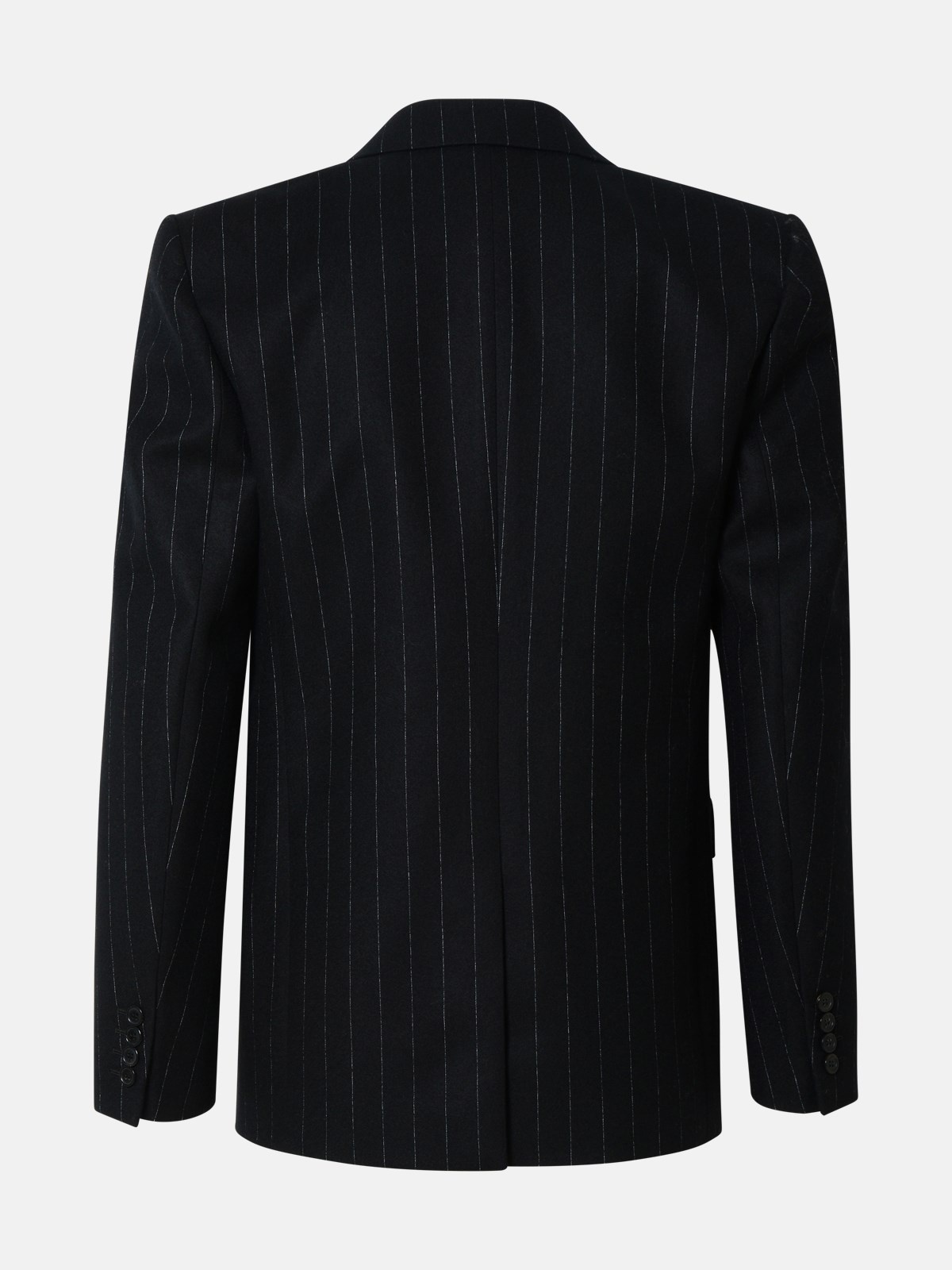 BLACK WOOL BLAZER - 3