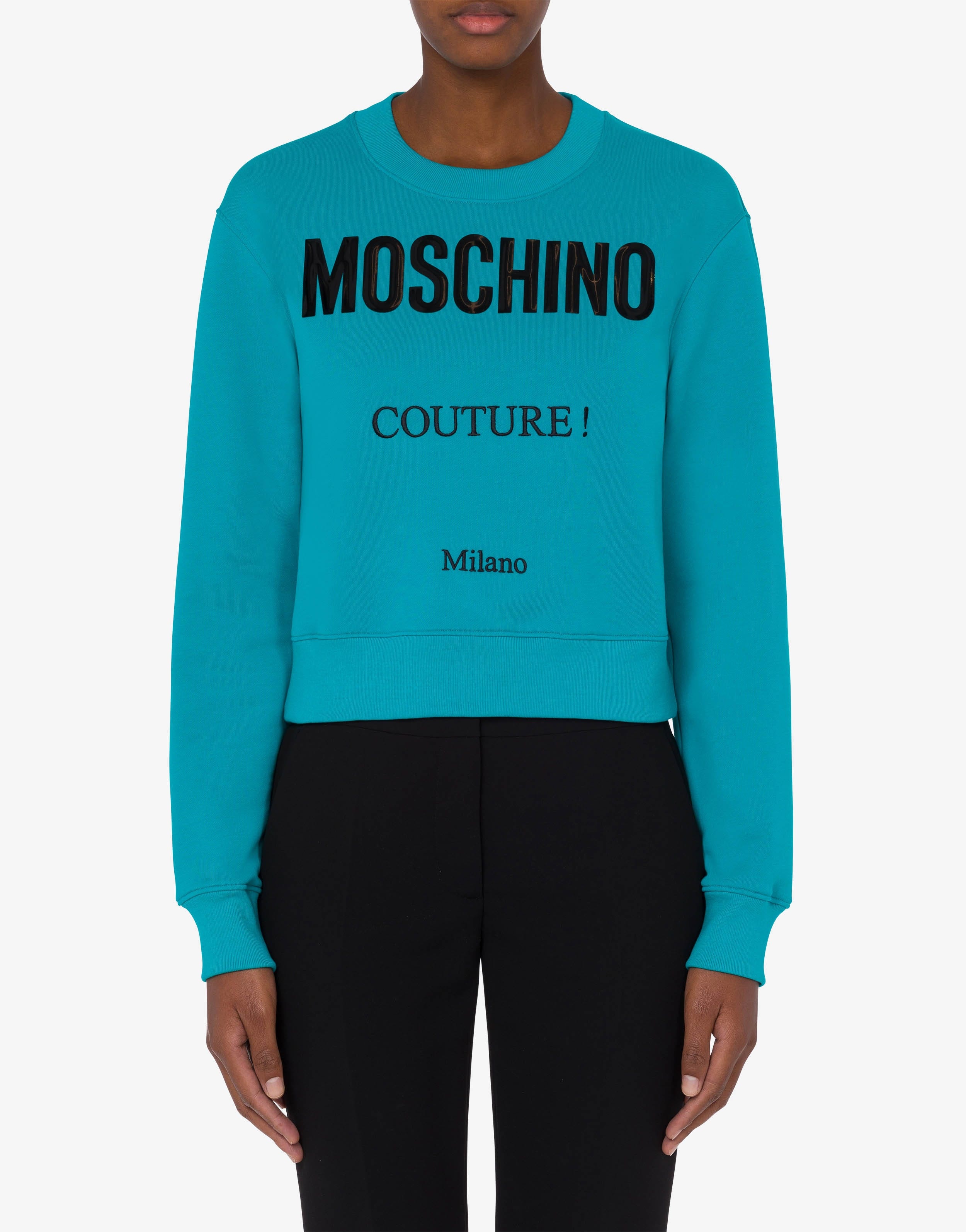 MOSCHINO COUTURE ORGANIC COTTON SWEATSHIRT - 2