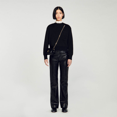 Sandro KNITTED SWEATER WITH HIGH NECK outlook
