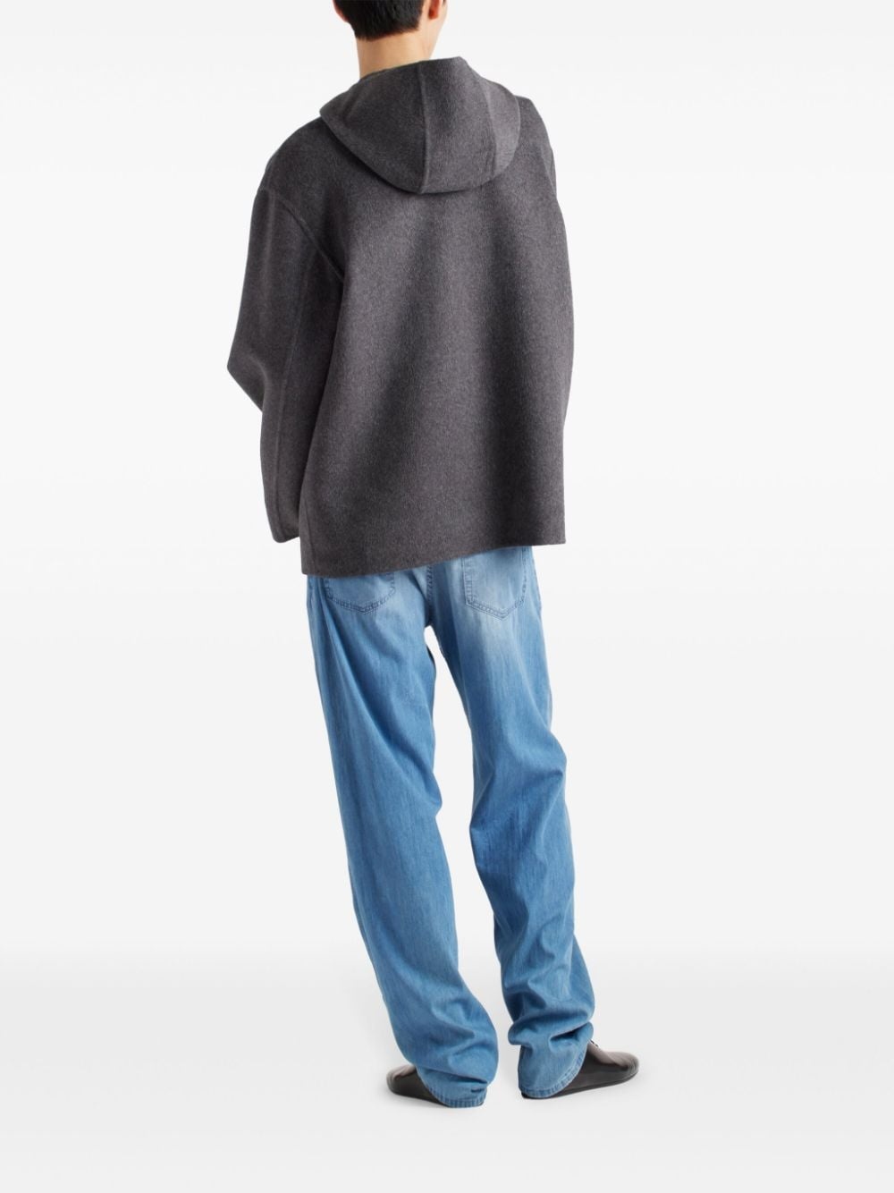 wool hoodie jacket - 3