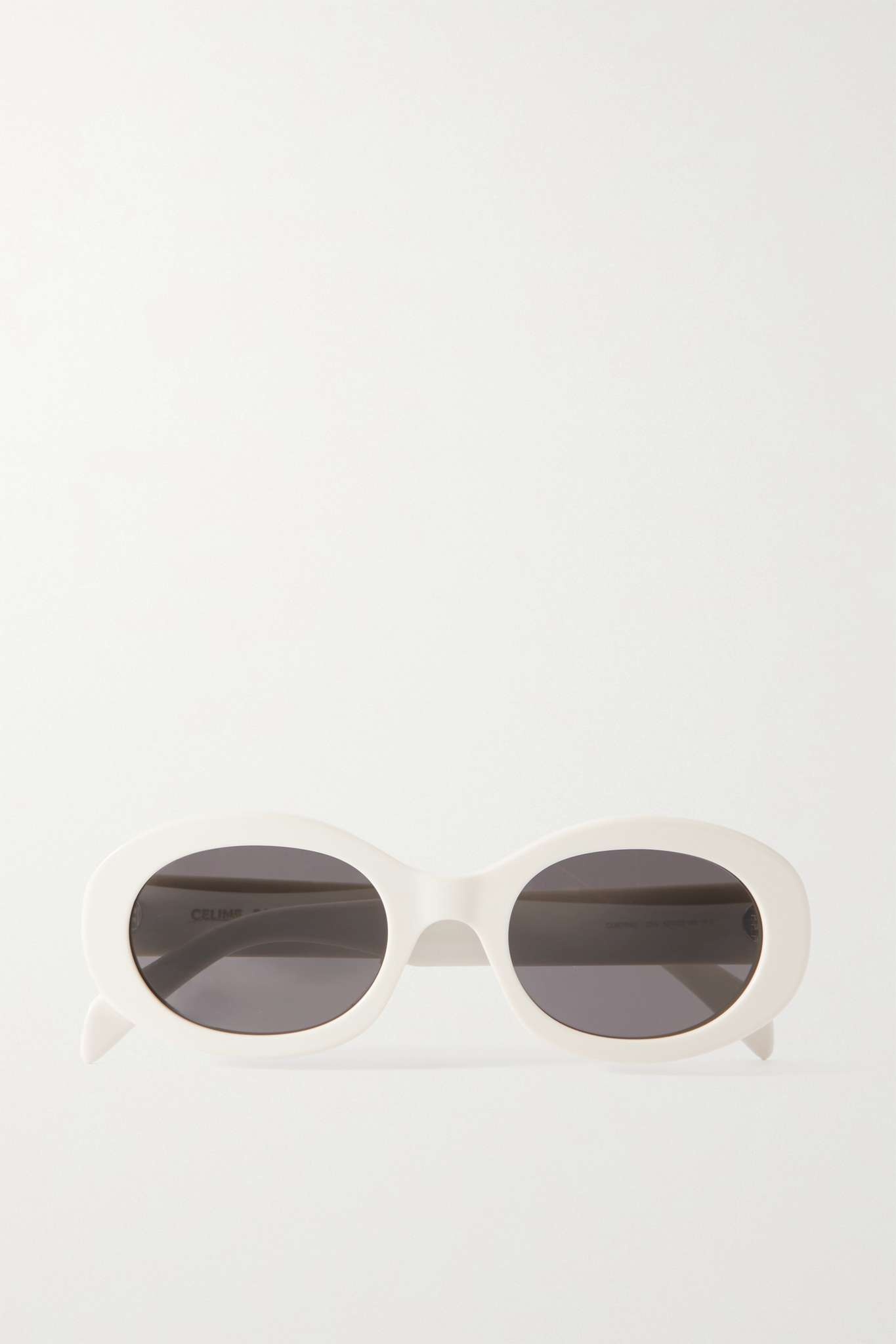 Triomphe oval-frame acetate sunglasses - 1