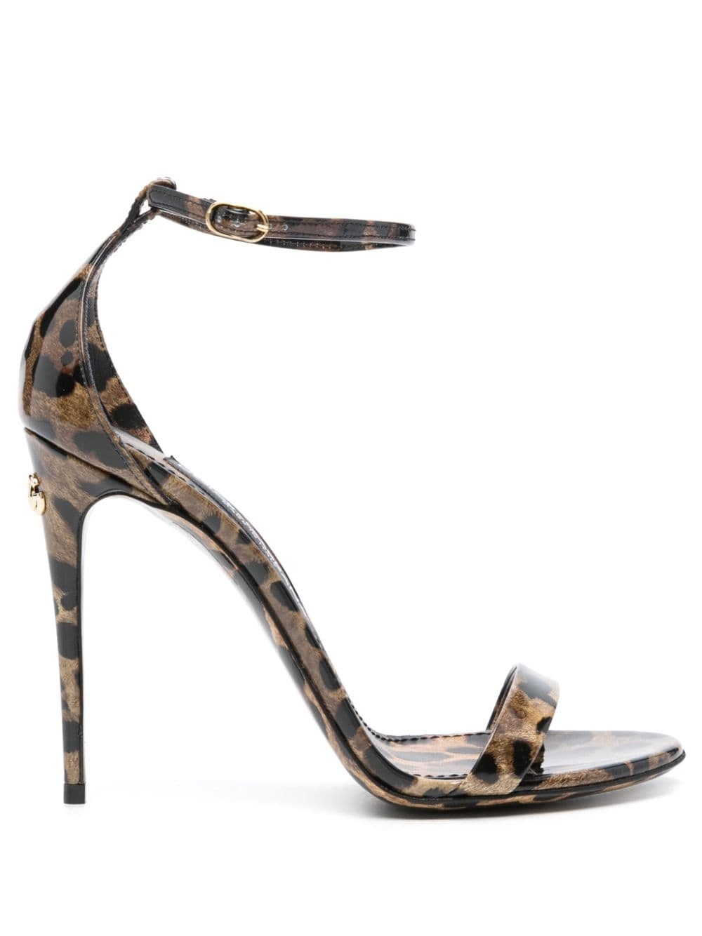 110mm leopard-print sandals - 1