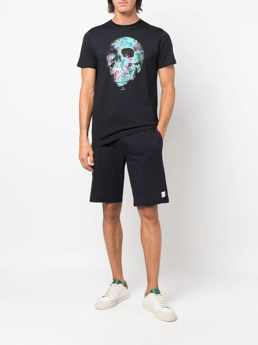 Skull-print organic-cotton T-shirt - 2